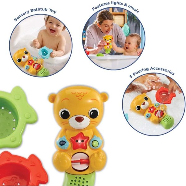 vtech splashing fun otter, bath toy1