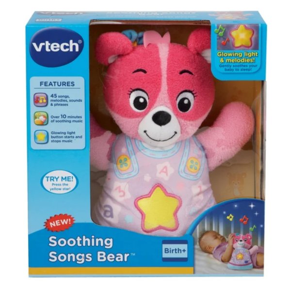 vtech soothing songs bear pink1