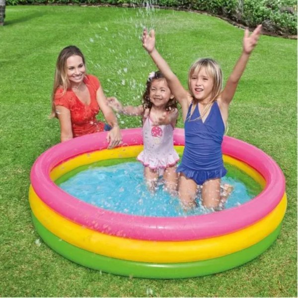 intex kiddie pool kid s summer sunset glow design