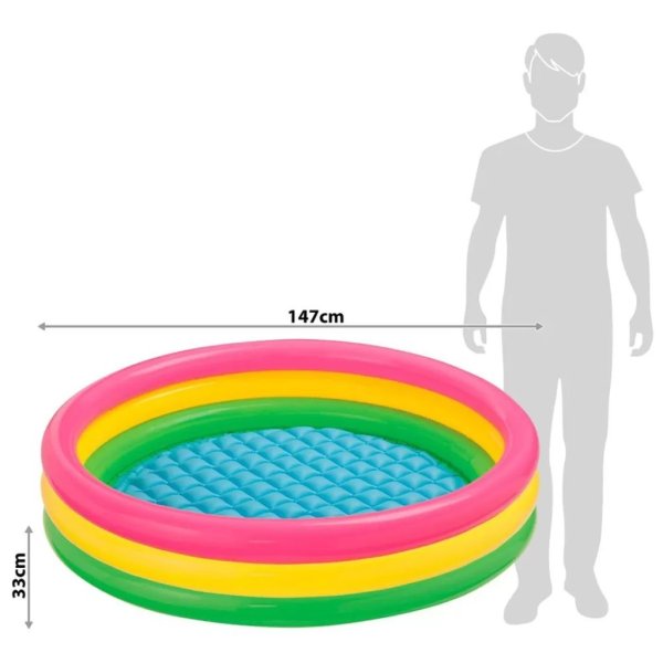 intex kiddie pool kid s summer sunset glow design