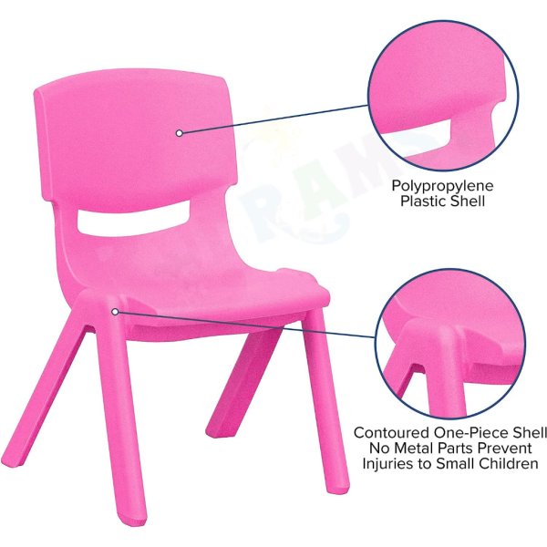 asst kids chair 41.5cm x 22cm pink (1)