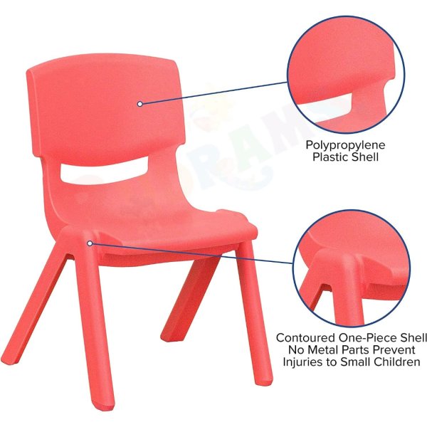 asst kids chair 41.5cm x 22cm red (4)