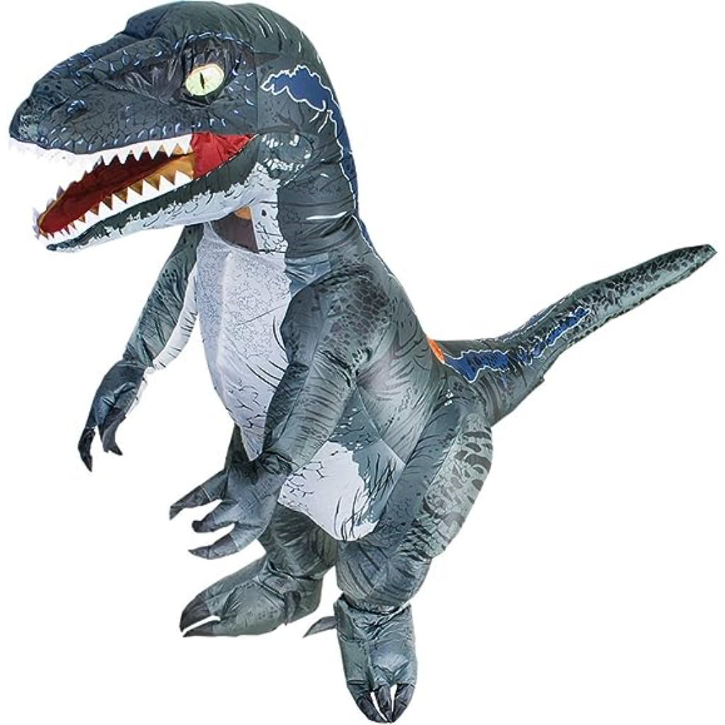 jurosaica inflatable dinosaur costume(grey) (4)