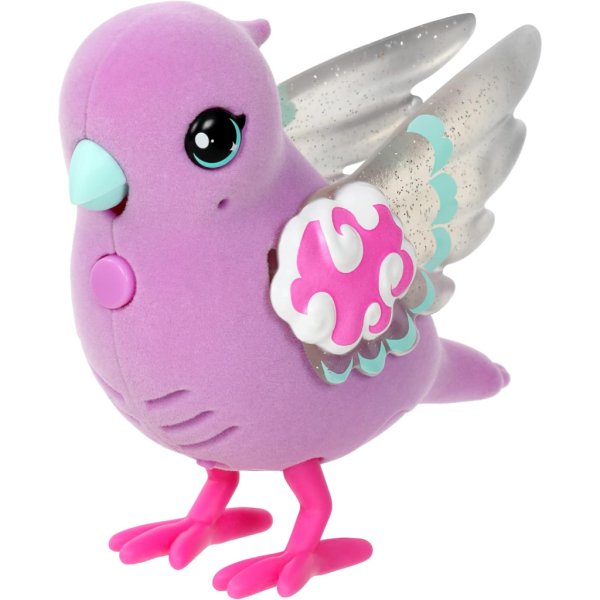 little live pets – lil’ bird & bird cage polly pearl, new light up wings with 20 + sounds, and reacts to touch2