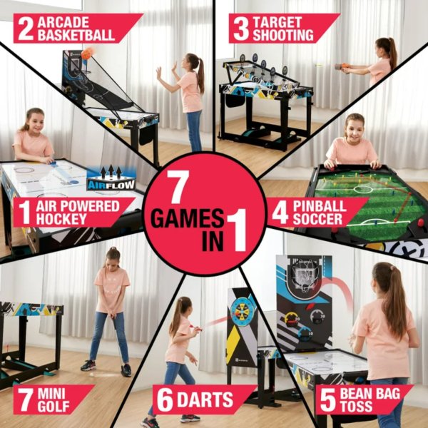 medal sports 4' multi player 7 in 1 combo game table (2)