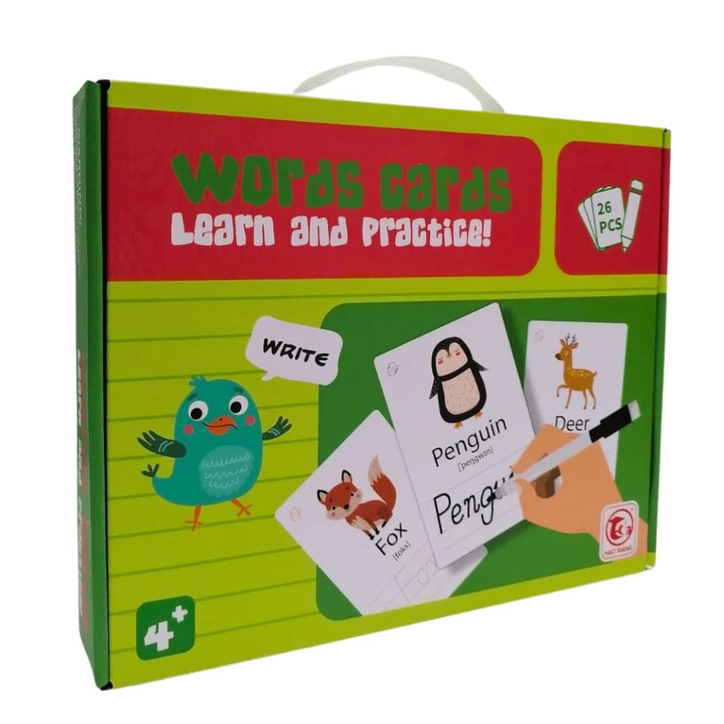 words cards learn and practice