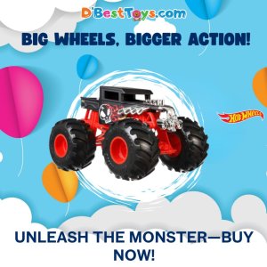 Hot Wheels Monster Trucks, Oversized Monster Truck In 1:24 Scale