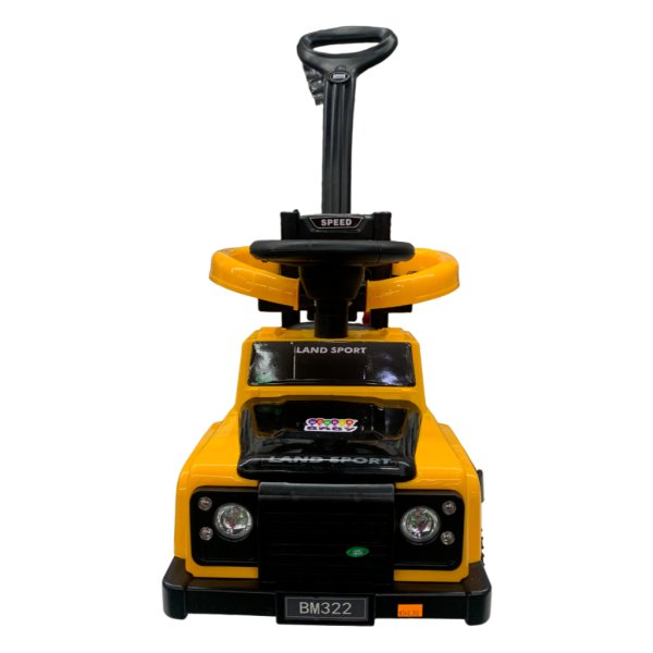 land sport w push handle & lights yellow2
