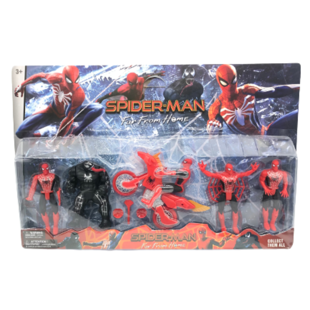 spider man far from home action figure set removebg preview