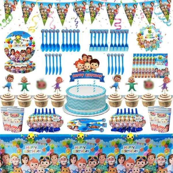 Cocomelon Birthday Party Supplies for Kids