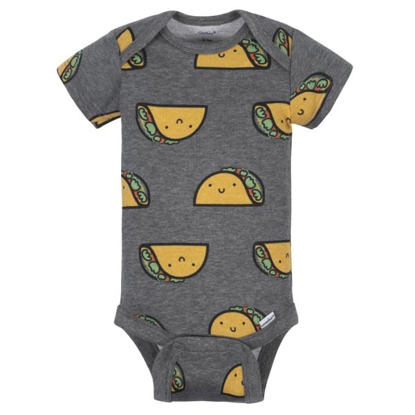 3 pack baby neutral taco short sleeve onesies® bodysuits 6 9m3