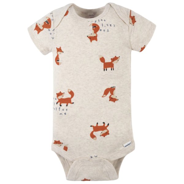 4 pack baby boys fox short sleeve onesies® bodysuits newborn2