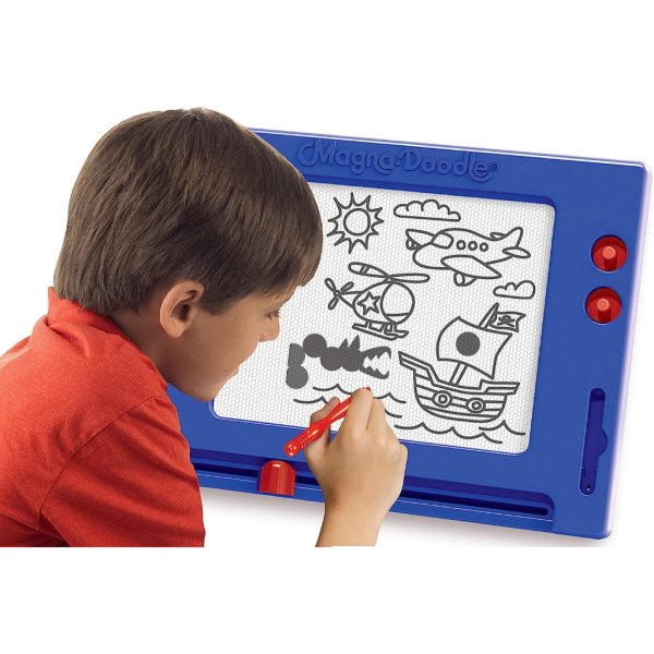 cra z art retro magna doodle magnetic drawing board for kids 3 and up, blue:white1