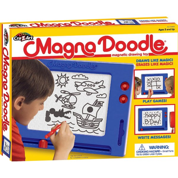 cra z art retro magna doodle magnetic drawing board for kids 3 and up, blue:white4