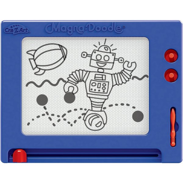 cra z art retro magna doodle magnetic drawing board for kids 3 and up, blue:white7
