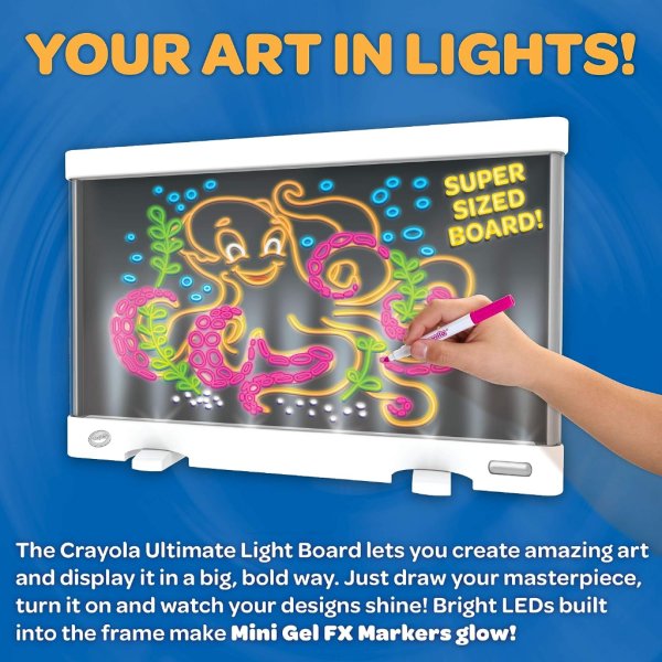 crayola ultimate light board drawing tablet coloring set3