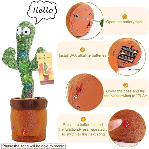 dancing cactus, talking cactus toy4