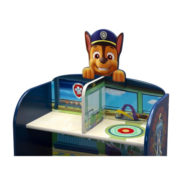 delta children paw patrol wooden playhouse 4 shelf bookcase for kids5