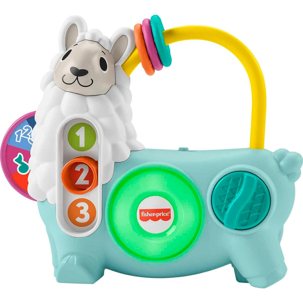 fisher price linkimals learning toy 123 activity llama with interactive music & lights for baby & toddler ages 9+ months1