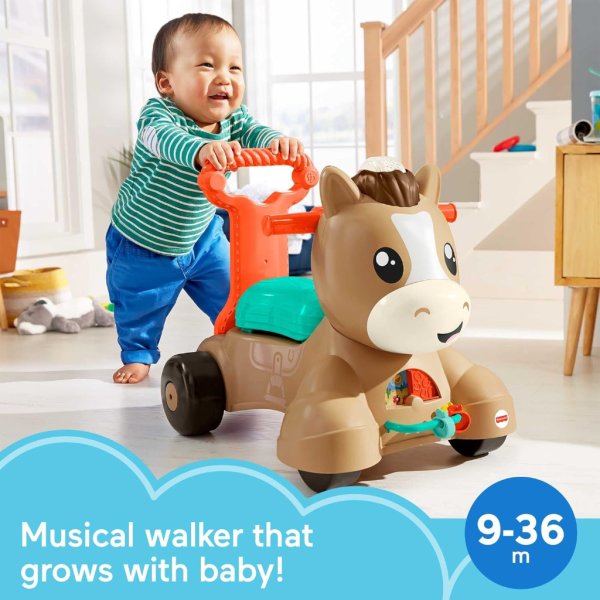 fisher price® walk, bounce & ride pony4