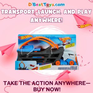 Hot Wheels Transporter Truck Mobile Play Set