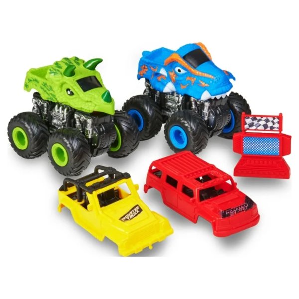 kid connection monster truck play set, 7 pieces3