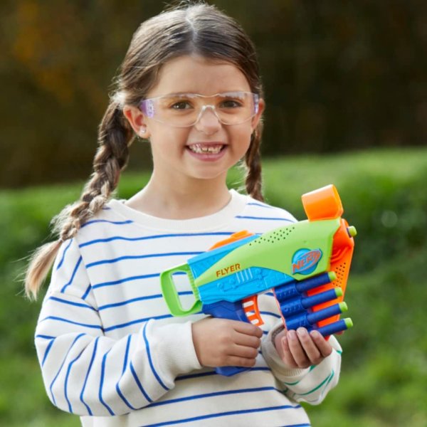 nerf elite junior flyer foam kids toy blaster with 5 darts2