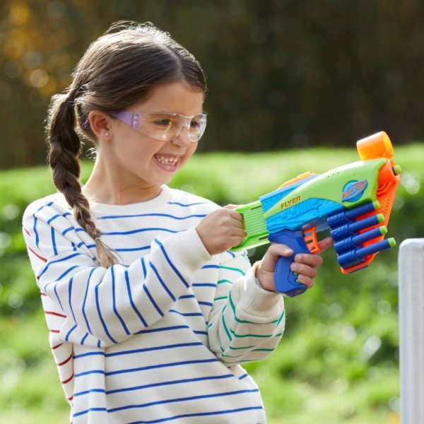 nerf elite junior flyer foam kids toy blaster with 5 darts7