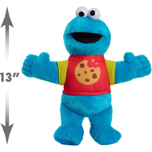 sesame street sing along cookie monster 13 inch plushie stuffed animal1