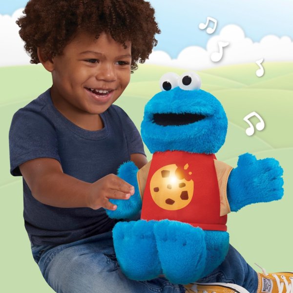 sesame street sing along cookie monster 13 inch plushie stuffed animal5