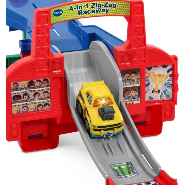 vtech go! go! smart wheels® 4 in 1 zig zag raceway track set & stunt car13