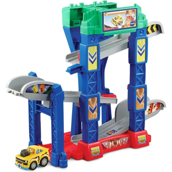vtech go! go! smart wheels® 4 in 1 zig zag raceway track set & stunt car5