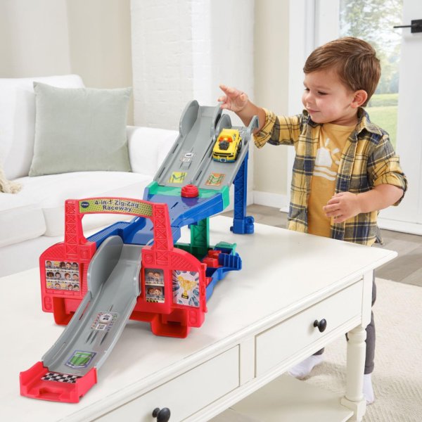 vtech go! go! smart wheels® 4 in 1 zig zag raceway track set & stunt car7