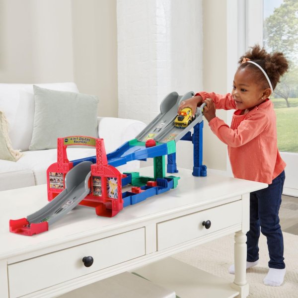 vtech go! go! smart wheels® 4 in 1 zig zag raceway track set & stunt car9