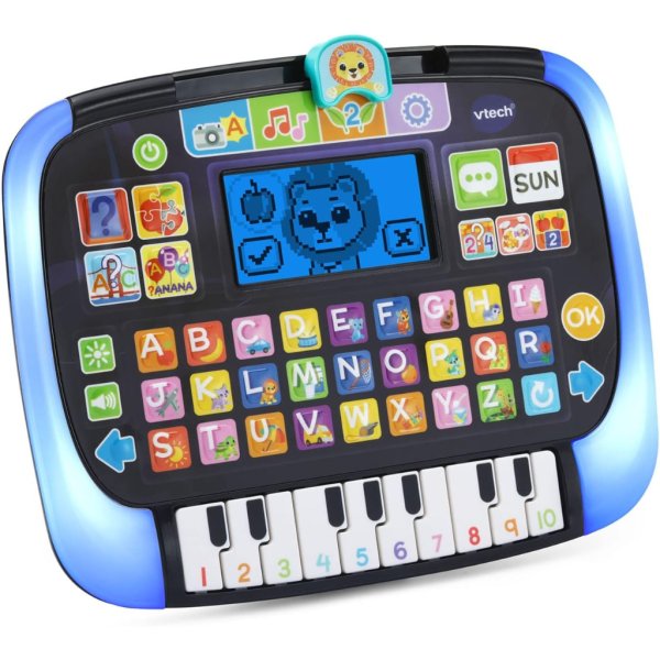 vtech little apps light up piano tablet, black1