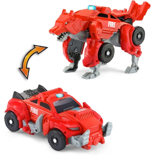 vtech switch and go wolf fire chief vehicle with one touch transformation red3