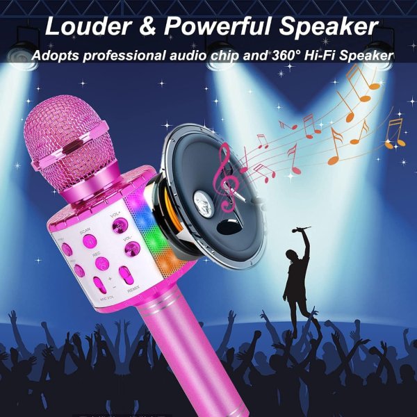 zzlwan 4 year old girl birthday gifts,girl toys microphone for kids,girls toys age 6 8,gifts for 5 year old girls,7 year old girl birthday gifts,9 10 year old girl birthday gifts for teenage girls1