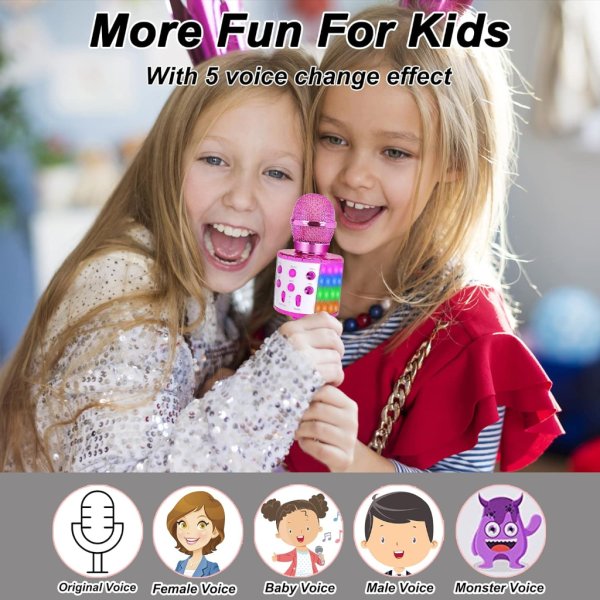 zzlwan 4 year old girl birthday gifts,girl toys microphone for kids,girls toys age 6 8,gifts for 5 year old girls,7 year old girl birthday gifts,9 10 year old girl birthday gifts for teenage girls4