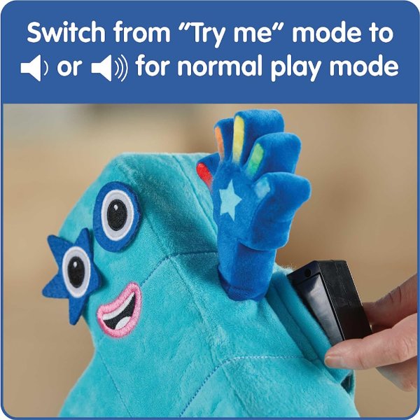 hand2mind sing along numberblock five, plush singing toys4