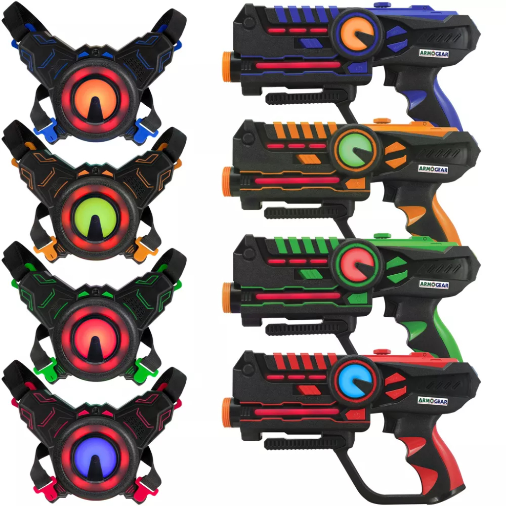 armogear laser tag – laser tag guns with vests set of 4 (2)