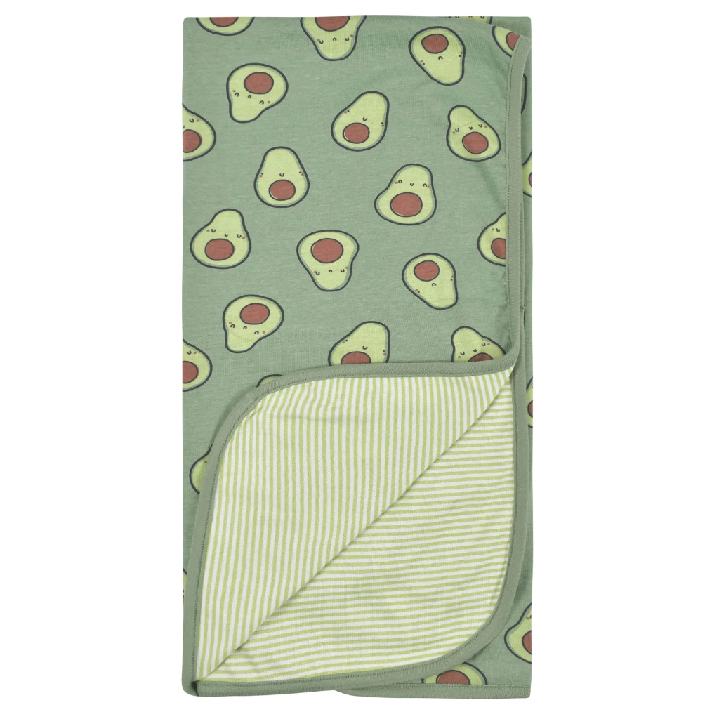 baby neutral avocados reversible baby blanket one size (2)