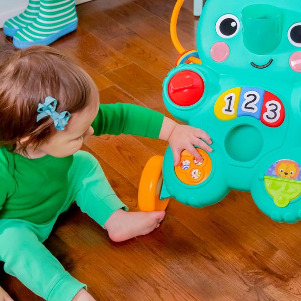 bright starts stroll 'n roll 2 in 1 ball play walker elephant with lights and music6