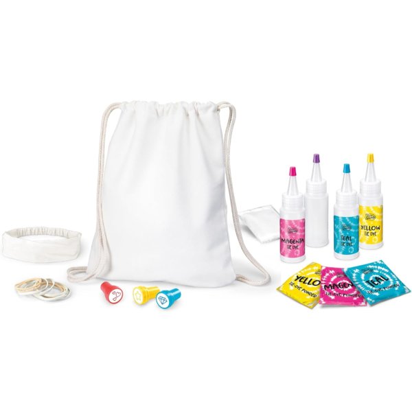craz art tie dye fashion tote & headband1