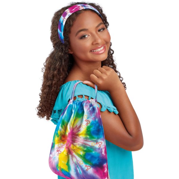 craz art tie dye fashion tote & headband5