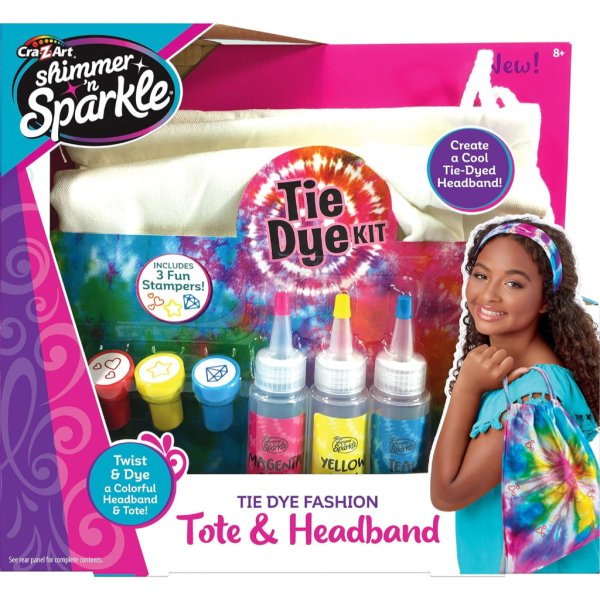 craz art tie dye fashion tote & headband7