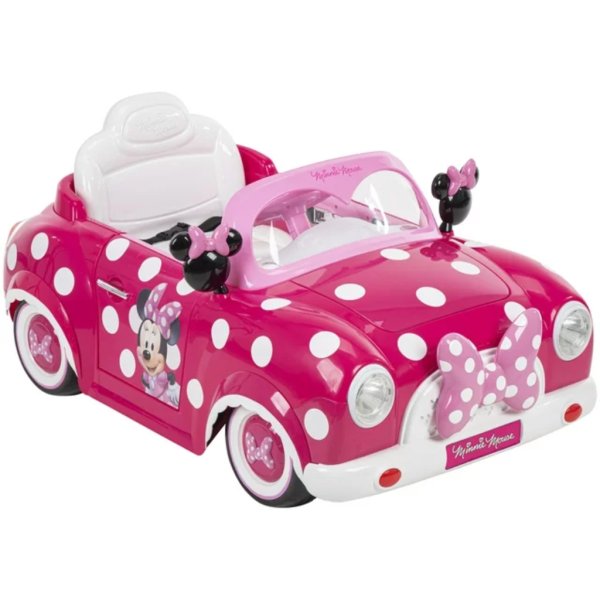 disney minnie mouse convertible car 6 volts electric ride on2