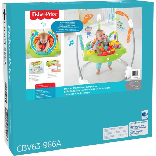 fisher price jumperoo: roarin’ rainforest11