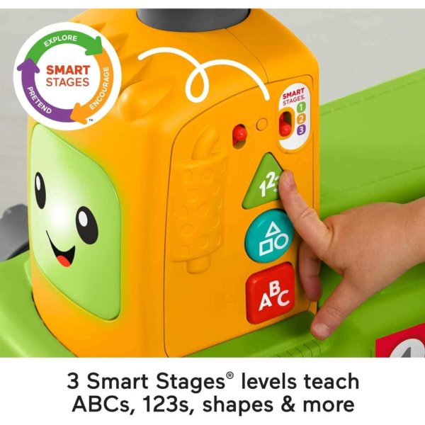 fisher price laugh & learn 4 in 1 farm to market tractor ride on4