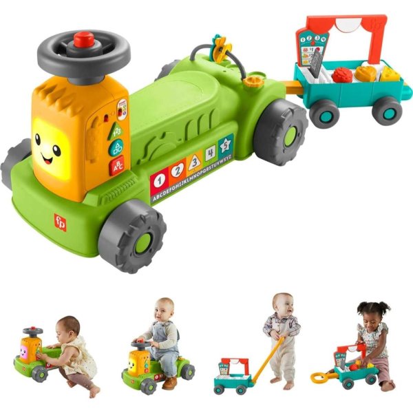 fisher price laugh & learn 4 in 1 farm to market tractor ride on5