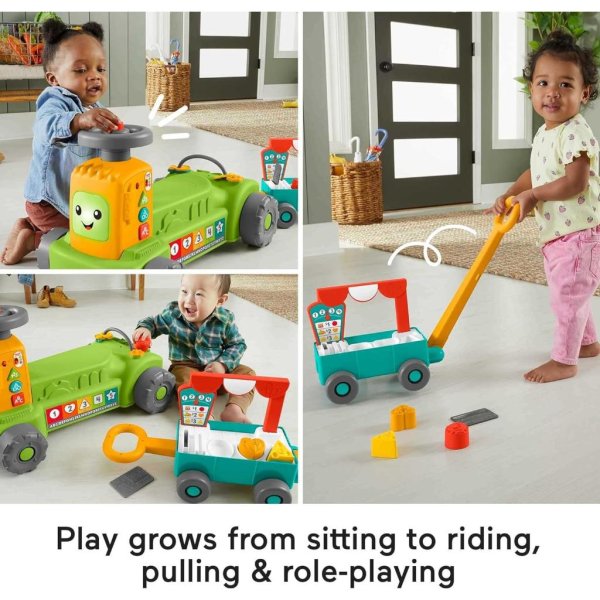 fisher price laugh & learn 4 in 1 farm to market tractor ride on6